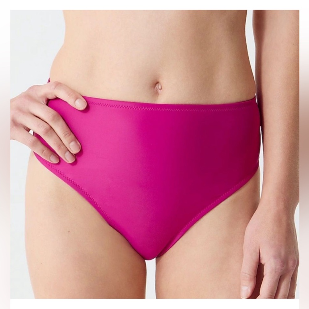 J Crew Swim M Bikini Bottom Pink BM642